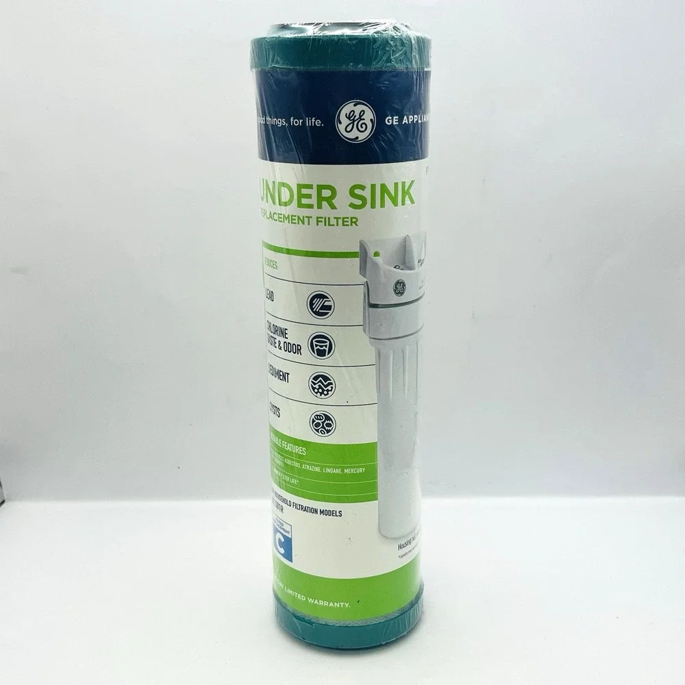 GE FXUVC Under Sink Replacement Water Filter for GX1S01R Lead & Cyst Reduction